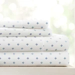 Linen Market 4 Piece Queen Bedding Sheet Set (navy Blue Lilies) - Sleep Better. Fixed Price $32.98.