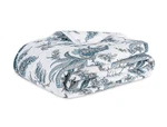 Matouk Apolline Quilt Mediterranean, King, 500 Thread Count, Made Usa. Fixed Price $375.00.