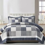 Queen Size - Plaid Design Modern Set With Matching Shs, 3. Fixed Price $190.39.