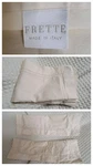 Frette Standard Shams Hemstitch Set Of Two Italian Cotton Exelent Condition. Fixed Price $37.00.