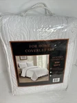 Home Collection 3PC King/cal Over Size Luxury Embossed Solid White. Fixed Price $45.99.