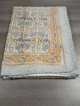 Indian Handmade Cotton Kantha Quilt Block Print King Size Bedspread Blanket. Fixed Price $76.99.