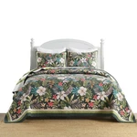 3-PIECE Lightweight Polyester Tropical Leaf And Flower Quilt Bedspread Set BY223. Fixed Price $59.99.