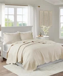 Madison Park Quebec Queen Bedspread Set Ivory Christmas Gift. Fixed Price $77.40.