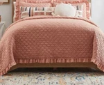 Studio By Dillard Gigi King Mini Set W/2 Quilted Shams Terracotta New. Fixed Price $79.99.