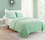 Quilt Set Queen Green Sea Shells Starfish Coastal Comforter Sham Bedding Cover. Fixed Price $59.93.