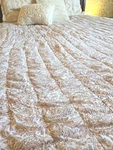 Queen Bedspread 100% Cotton Floral Paisley Neutrals From Target Euc. Fixed Price $20.00.