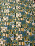 Vtg 1970S Bedspread Jc Penny King Patchwork Retro Floral Eagle Green Quilt Look. Fixed Price $67.48.