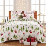 Levtex Home Merry & Bright Collection - Gnome Forest Quilt Set Twin (66 86"). Fixed Price $80.00.