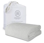 Threadmill Home Gray 3PC Queen Quilt Blanket 100% Cotton Spike Design 2 Shams. Fixed Price $49.99.