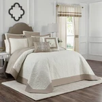 Queen Bensonhurst Bedspread Ivory - Vue: Adult Polyester Coverlet, Medallion. Fixed Price $36.99.