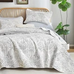 Wongs Bedding Size Quilt Set, 3 Pieces White KING(104" 90"),. Fixed Price $63.17.