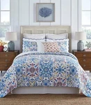 Nwt Southern Living Kendale Patchwork King Quilt W/shams Set 3PC. Fixed Price $119.99.
