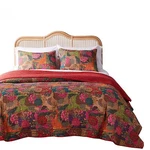 3PIECE Jewel Quilt Set King Multicolor Red. Fixed Price $155.94.
