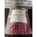 Greenland Home Fashions Moose Lodge Quilt Set Full/queen Red Tan Rustic Cabin. Fixed Price $25.00.