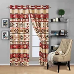 Rustic Striped Southwestern Quilt Stitched Bedspread Bedding Curtain. Fixed Price $31.79.