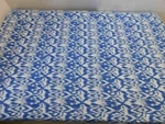 Indian Handmade Ikat Kantha Quilt Reversible Bedspread Queen Cotton Coverlet. Fixed Price $48.09.