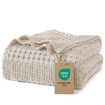 Phf 100% Cotton Waffle Weave Blanket Queen Size For Bed, Soft Lightweight & B.... Fixed Price $79.86.