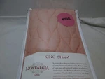 New Nostalgia Essex Cameo Quilted King Sham 20"X36" (light Coral) Nip. Fixed Price $27.98.