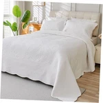 100% Cotton Quilt Oversized King Size-bedspread 120X120 White. Fixed Price $128.99.