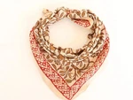 Hand Block Printed Cotton Bandana Tribal Scarf Brown Beige Color. Fixed Price $17.78.