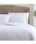 Tommy Bahama King Quilt, Reversible Cotton Bedding, Pre-washed Costa Sera White. Fixed Price $49.50.