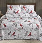 Virah Bella - Cardinals Lightweight Reversible Quilt Set Tote. Fixed Price $59.99.