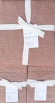Pottery Barn Belgian Flax Linen King Duvet & 2 Shams Brick. Fixed Price $175.00.