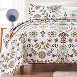 Sleep Zone 3-PIECE Printed Quilt Set King Size Lightweight Reversible Bed.... Fixed Price $55.61.