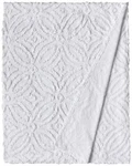 Beatrice Home Fashions Wedding Ring Chenille Bedspread, Queen, White Bedding. Fixed Price $155.08.