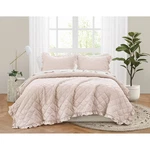 Truly Soft Full/queen Crinkle Ruffle Quilt Set Blush. Fixed Price $41.99.