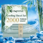 4-PIECE Premium Bamboo Blend Bed Set Deep Pocket Breathable Soft. Fixed Price $28.99.