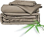 Clevahome Bed Set, 100% Rayon Derived From Queen, Taupe. Fixed Price $63.52.