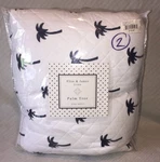 Elise & James Home White With Navy Palm Trees King Size Quilt New Package. Fixed Price $53.67.