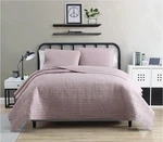 Vcny Home Clifton 3-PC Solid Striped Quilted Crinkled Set King Blush. Fixed Price $25.08.