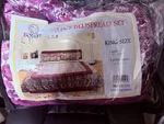 Bolff 3 Pcs King Bedspread Set Purple Brown Multicolor Floral & Nature. Fixed Price $40.00.