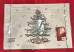 Set Of 4 Spode Christmas Tree Quilt Placemats - New In Package. Fixed Price $24.99.