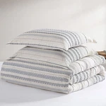Levtex Home H2673 Preston Reversible Comforter Set With 1 Sham Blue Size Twin. Fixed Price $202.50.