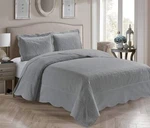 Home Collection 3 Piece King/california Over Size Embossed Solid Grey Co.... Fixed Price $38.93.