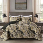 Vintage Paisley Quilt Set Lightweight Microfiber Coverlet All Season Bedding. Fixed Price $37.71.
