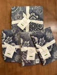 Pottery Barn Giovanna Medallion K/cal Duvet Cover, 2 King Shams, 1 Euro. Fixed Price $230.00.