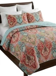 Better Homes & Gardens Paisley Medallion King Quilt Set 3PC Cotton Reversible. Fixed Price $62.00.