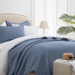 Sunstyle Home Queen Quilt Bedding Set Blue Lightweight All-season Comforter. Fixed Price $55.48.