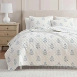 Martha Stewart - Twin Quilt Set 100 Cotton Reversible Bedding Incredibly. Fixed Price $88.45.