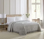Beatrice Home Fashions Medallion Chenille Bedspread, Queen, Gray. Fixed Price $76.95.