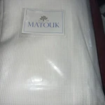 Matouk Queen Coverlet Giorgio White New Cotton Matelasse. Fixed Price $239.99.