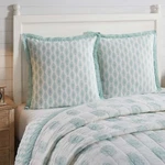 Avani Sea Glass Euro Sham 26X26 Country Farmhouse Paisley Medallion Bohemian Vhc. Fixed Price $17.95.