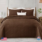 Exclusivo Mezcla Soft Set King Size, 3 Pieces Lightweight Brown Bed. Fixed Price $57.19.