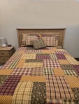 Lasting Impressions Vhc Rustic Country Patchwork Queen Quilt Shams Bed Skirt Set. Fixed Price $80.00.
