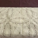 Dena King Quilt 102X92 Boho Medallion Brown Tan Floral Stitch Reversible. Fixed Price $54.95.